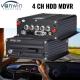 4CH 1080P DVR Fleet Management System HDD Digital Video Recorder With 4G GPS Vehicle Tracker