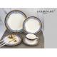 New Bone China 20 Pieces Ceramic Gold Design Decorative Customized Ceramic Dinnerware Sets