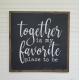 Blackboard Wooden Plank Plaque , Wall Hanging Painted Wooden House Signs