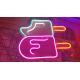 Popsicle AC240V Dimmable Neon Sign Ice Cream Stick No Fragile