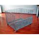 Powder Coated Wire Mesh Pallet Cage For Logistics / Distribution Center