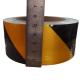 Adhesive PE Protective Film Black Yellow Warning Tape ISO9001 SGS CE ROHS Approved