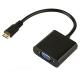 15cm Cable Male To Female 480p 720p 1.4 HDMI To VGA Adapter