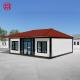 Customizable 2 Bedroom Steel Villa Cabin for Temporary Site Housing 20ft or 40ft Size
