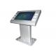 Dust Proof Touch Screen Kiosk , Interactive Information Kiosk With Brochure Holder