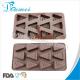 Eco-Friendly 12 Cavities Cheese Shaped Triangle Shape Silicone Chocolate Mold Candy Mold