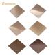 2438mm Length Decorative Stainless Steel Sheet SS201 Sandblasted Bronze Rose Gold Color