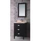 Single Sink Narrow Bathroom Floor Cabinet Solid Wood With Three Drawers