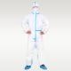 One Piece Virus Resistant Type 4 Disposable Coveralls PPE Disposable Chemical Suits