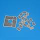 Industrial Grade Insulation Ceramic Shims Square Shape Mo - Mn Base Layer