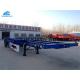 Flatbed Cargo Container Semi Trailer 3 * 13 Ton Capacity With Tubeless Tire