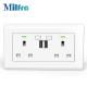 UK Smart Wall Socket With Double USB