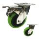 150x50mm Soft Wheel Heavy Duty Swivel Type Double Lock 304SS TPR Stainless Steel Casters