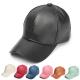 Leather Polyester Strapback Baseball Cap Unisex Snapback Outdoor Sport Adjustable Hat