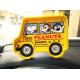 Multifunction Yellow Cartoon Car Anti-Slip Mats / Rubber PVC Mats Customized Own