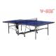 Blue Color Standard Foldable Table Tennis Table Stable Structure For Office Exercise