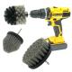 Household Drill Shower Scrubber 3 Piece For Upholstery