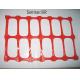 Red HDPE Anti UV Safety Construction Warning Fence Netting 80gsm - 200gsm
