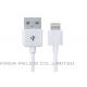 5.0 V Apple Original Lightning Cable , 8 Copper Connector Iphone Lightning Cable