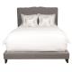chesterfield high back designer  french style antique king upholstered linen velvet fabric wooden bed beds headboard