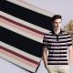 Healthy And Soft Stiff Breathable Refreshing Lenjing Modal ​Striped Material Fabric For Polo Shirt