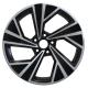 Black / Gun Grey Machine Face 18 Inch Alloy Wheels Rims For VW