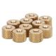 CNC Turned Brass Hydraulic Components With Surface Knurling