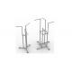 Stainless Steel Gondola Display Stands Easy Assembly Movable For Shopping Mall