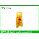 Light Weight Portable No Parking Signs , Folding Floor Signs PP Material