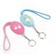 120db Personal Keychain Alarm Self Defense 12V ABS  For Women