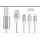 Multi Charger Type C Mobile Phone Data Cable USB Multiple Connector 1m Length