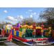 CE Outdoor Inflatable Bouncy Castle With Slide , Commercial Adult Bouncy Castle