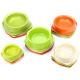 Melamine Colorful Plastic Dog Bowls Bamboo Powder With Anti Slip 170ml Capacity