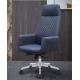 High Back Office Leather Revolving Chair With 3 Class Gas Lift  Five Star Leg