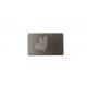 Brushed Etch Silk Screen 0.5mm Metal Business Cards Double Sided