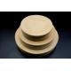 9 Inch Bamboo Wooden Plates Kitchen Untensils  Natural Round