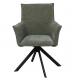 Comfortable Upholstery Modern Swivel Chair Sleek Design With Metal Frame