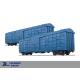 120 km/h Rainproof Covered Railway Box Wagon 145 Cubic Meter Railroad Boxcar