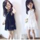 2016 Fashion Girl White Kid's Dress Dancing Chinese Lace Dress Cute Prince Q097