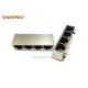 Tab Up Low Profile Ethernet Jack J1N-0012NL 100 / 1000 Base-T 1x4 Port