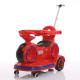 Children's Ride On Electric Car with Retractable Push Handle and Colorful Lights