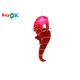 Club Decoration 2m  Red Inflatable LED Lighting Hippocampus