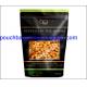Resealable stand up pouch, matte foil mylar zip lock bags, doypack with window for soy bean 500g