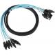 Female Splitter Wire Harness Cable 6Gbps SATA III HDD 7pin To 7pin For Server