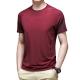 Summer Ice Silk Breathable Solid Color Loose Quick Drying Sport T Shirt Men