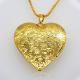Locket Pendants jewelry classic heart-shaped box pendan 18k gold plating jewelry