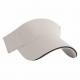 Brushed Cotton Twill Sun Visor Hat With Blank Embroidered Logo / Velcro Closure