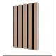 Stylish 21mm Interior Wpc Wall Panel Wooden MDF Base Slat Acoustic With PET Core