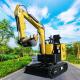 Maximum Excavation Depth 1700mm Mini Crawler Excavator With Diesel Engine