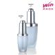 White Transparent Glass Dropper Bottles 15ml 30ml Volume With Silver Pump